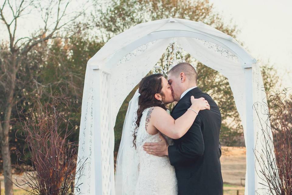 Wedding kiss