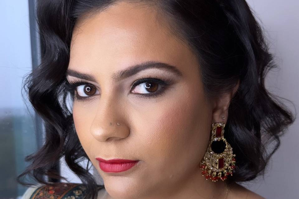 Indian Maid of Honor Makeup
