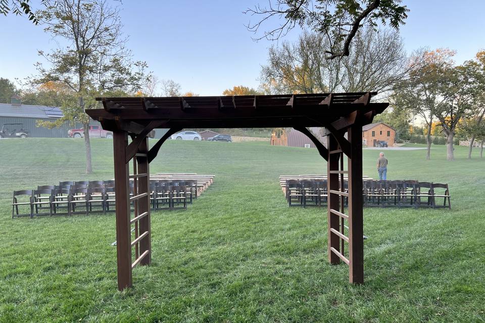 Arbor view of outdoor space