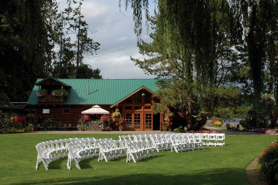 Outdoor wedding venue