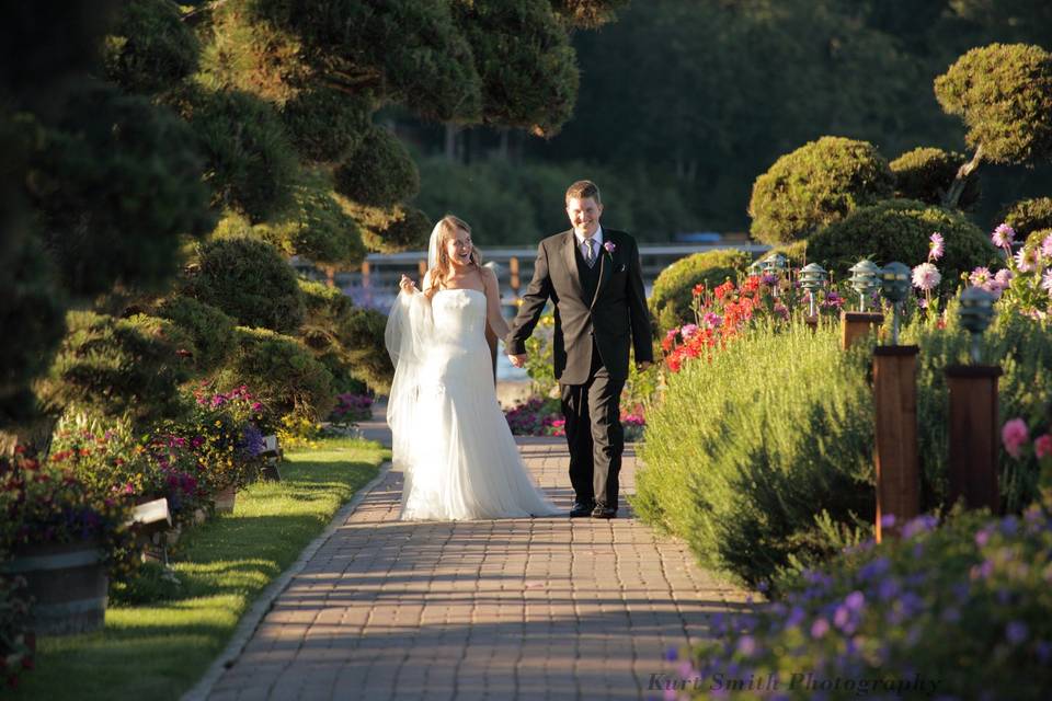 Couple taking a walk