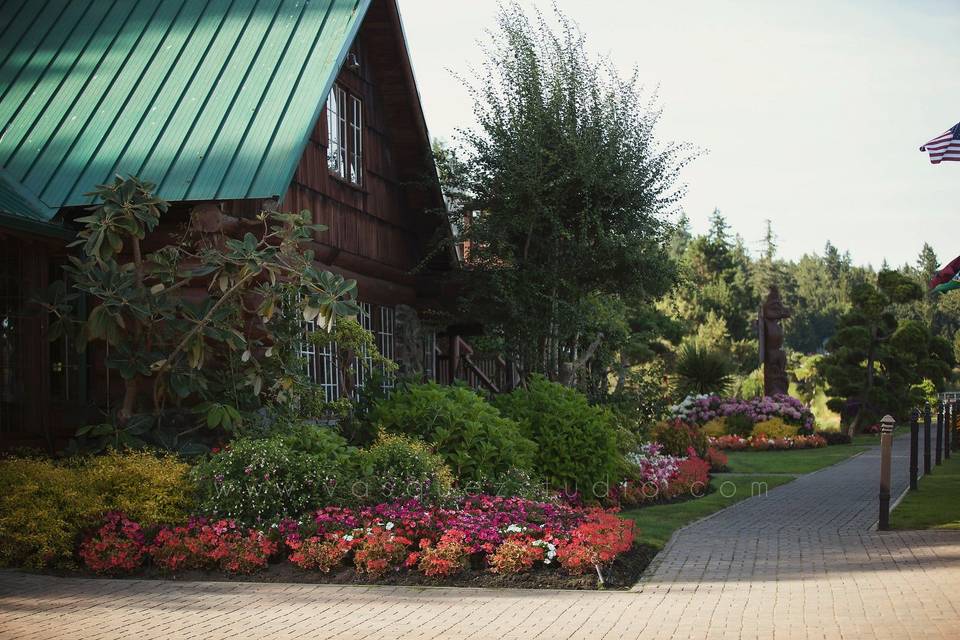 Wedding venue entrance