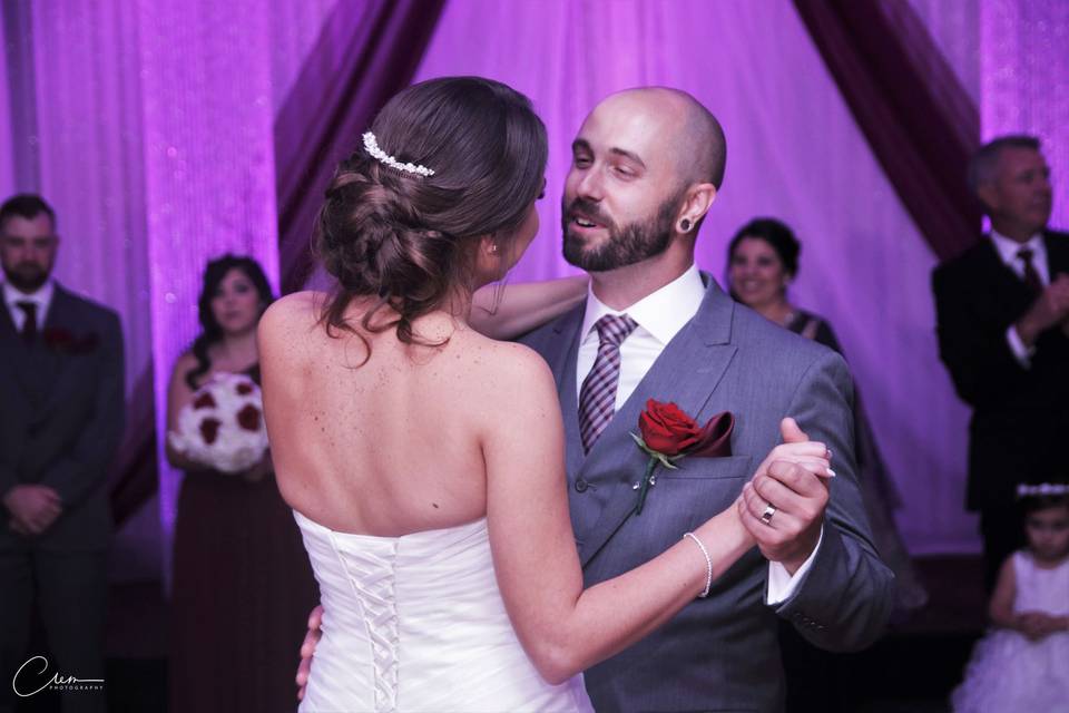 The first dance for this gorgeous couple. Look at lovingly he looks at her. -new-jersey-wedding - wedding photographer in new york nycweddings newyorkbrides