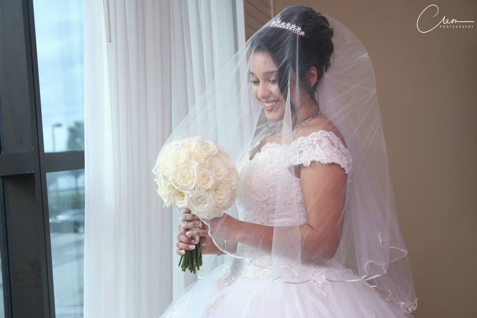 The beautiful Birde Monica. Now Clem Photography Booking weddings in New York.