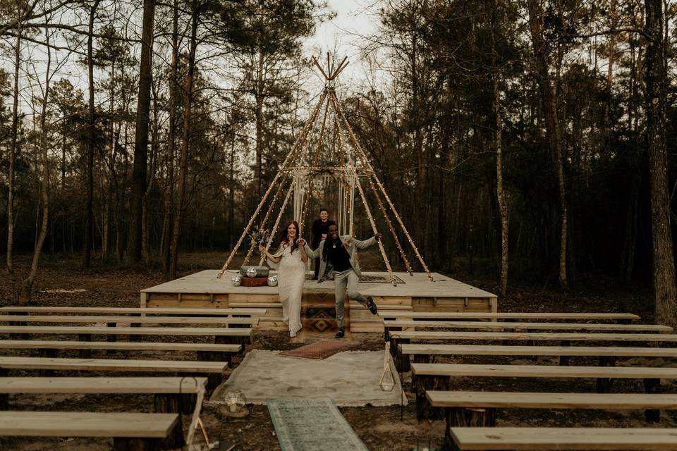 Our unique ceremony area