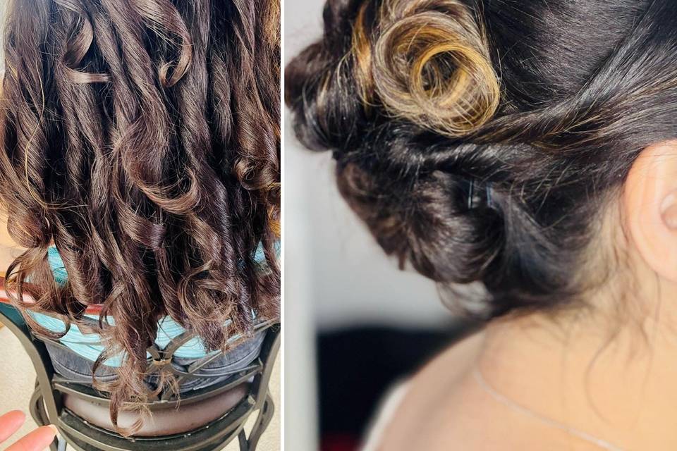 Before & After Bridal Updo