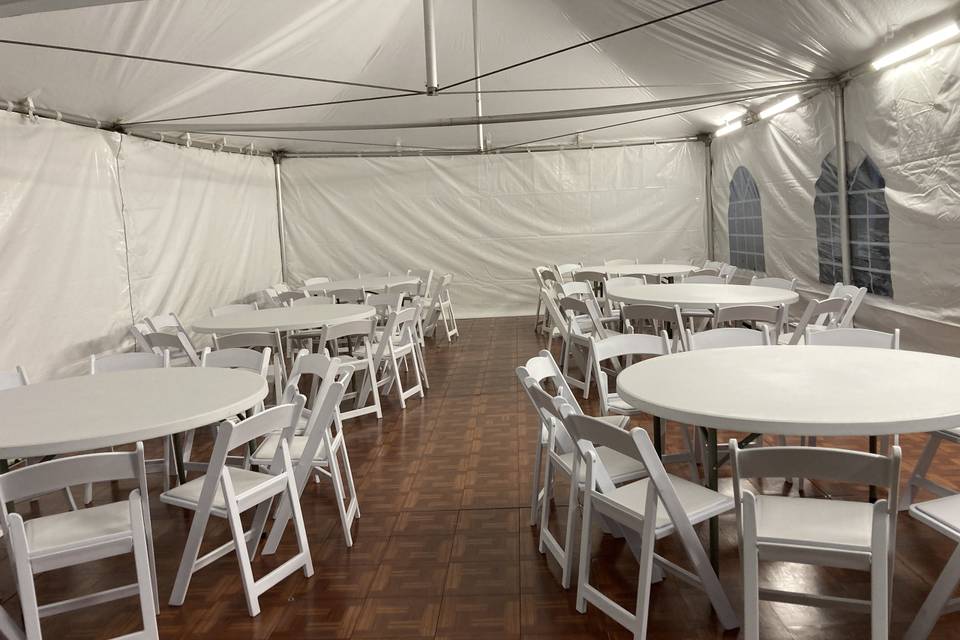 20x40 Tent with Wood Flooring