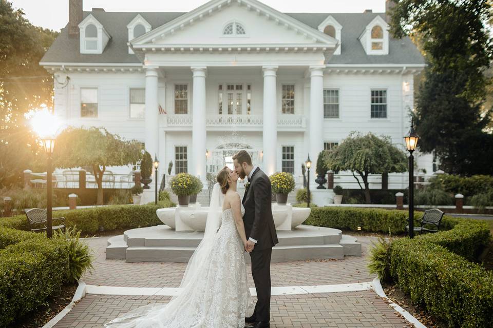 Bride and Groom SunSetting