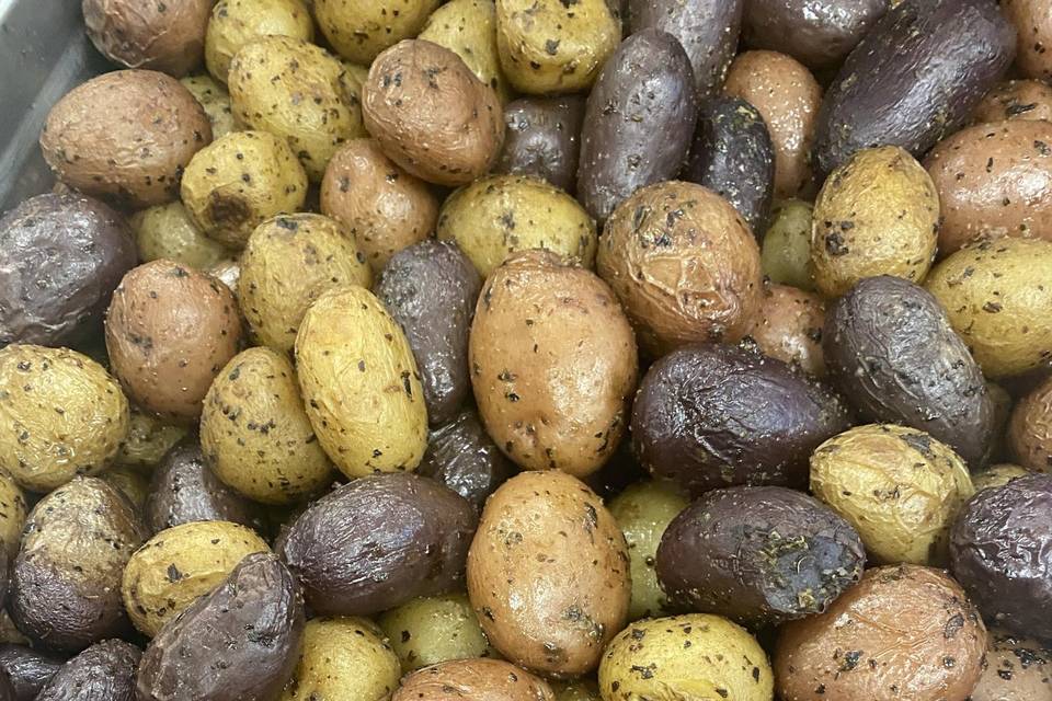 Roasted Tri-Color Potatoes