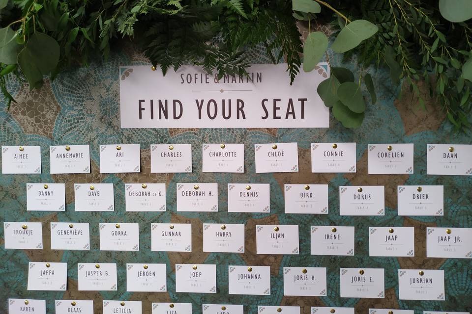 Seating plan