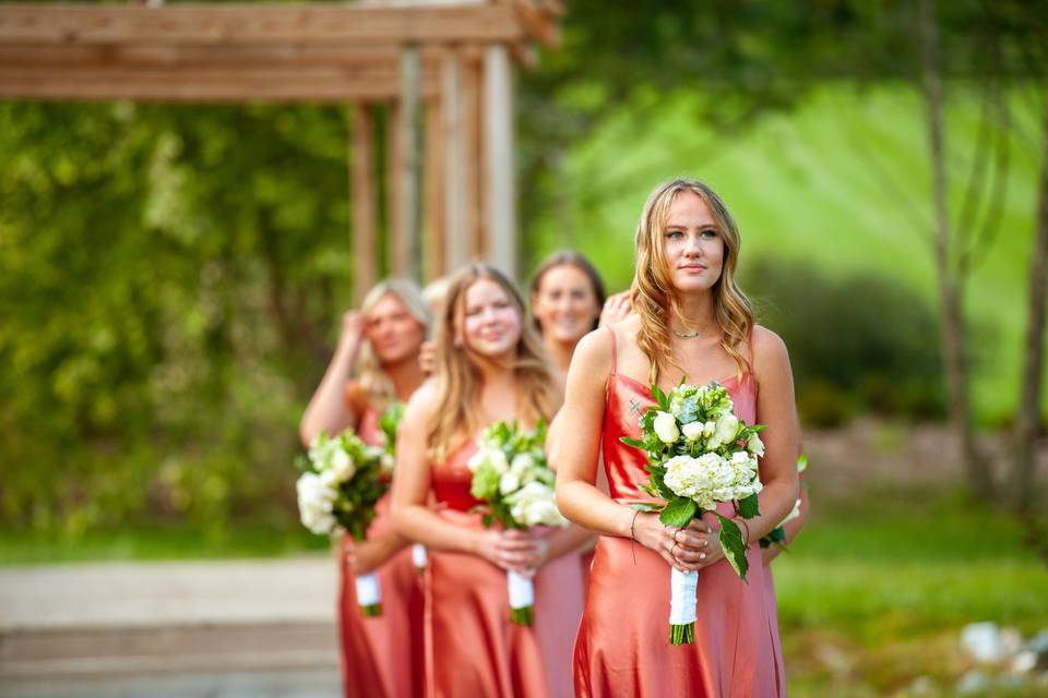 The bridesmaids.