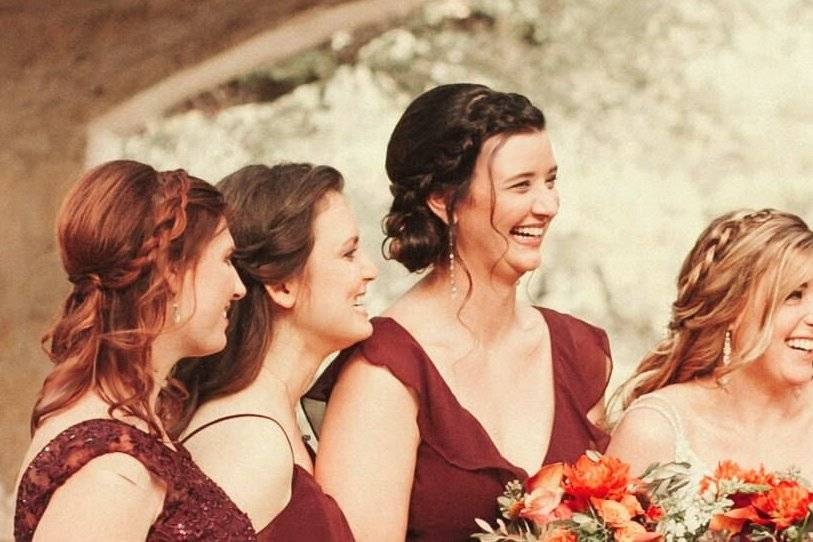 Great bridal party finish