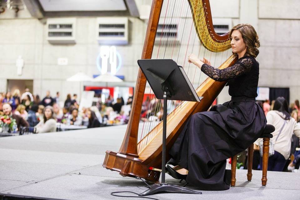 Lauren C. Sharkey, Harpist