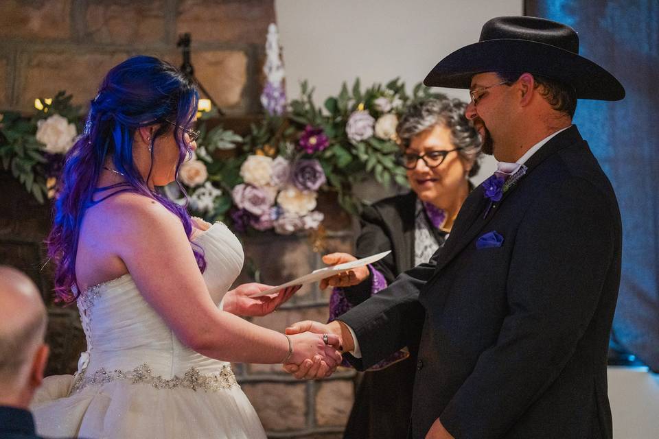 Handing the vows