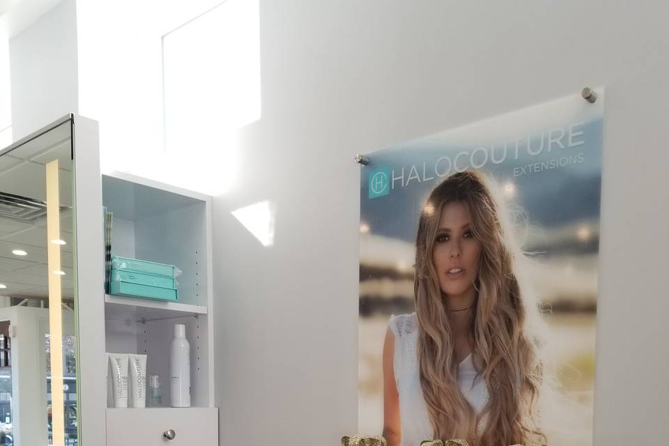 Halo hair pieces & extensions