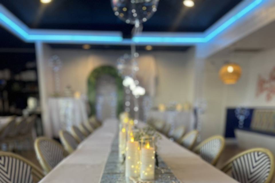 Signature dessert set up