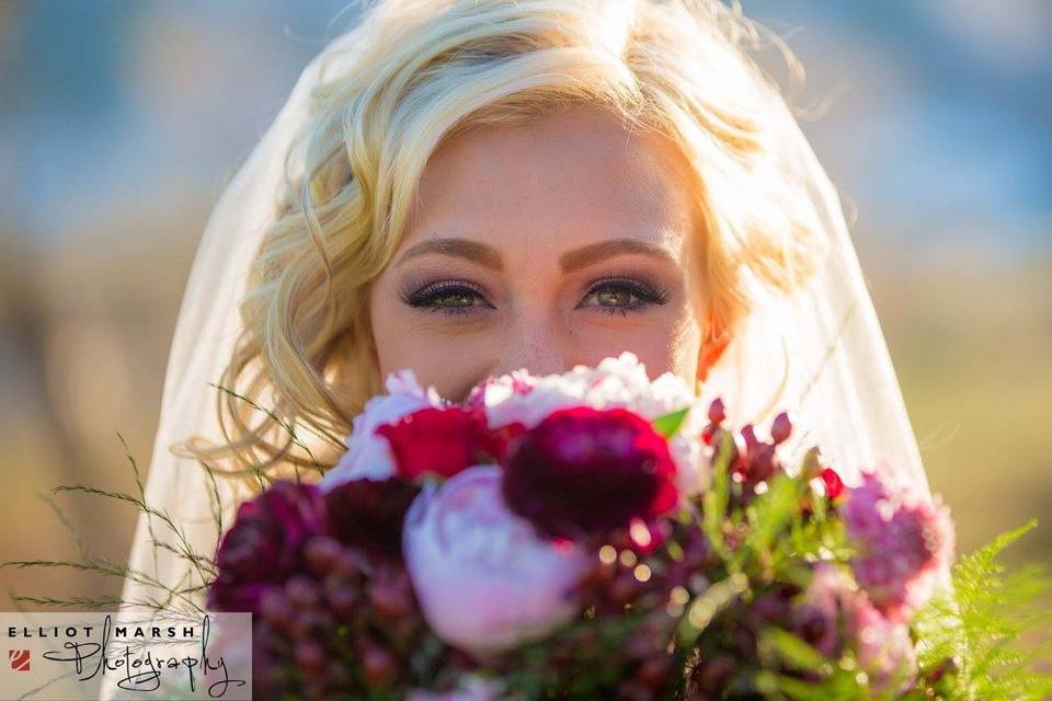 Wedding look for blond