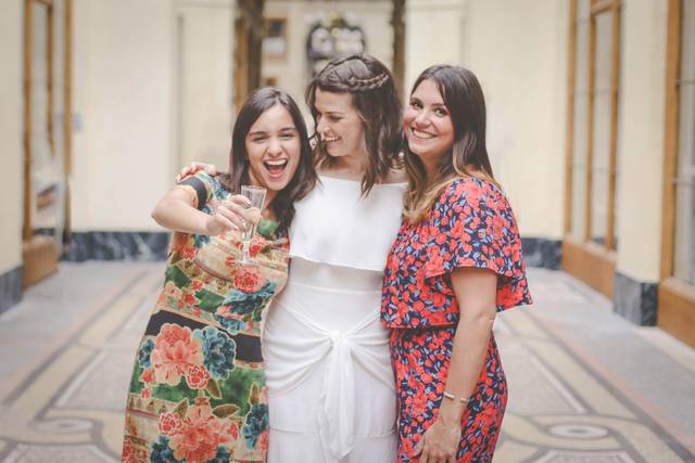 Addie with her bride's maids