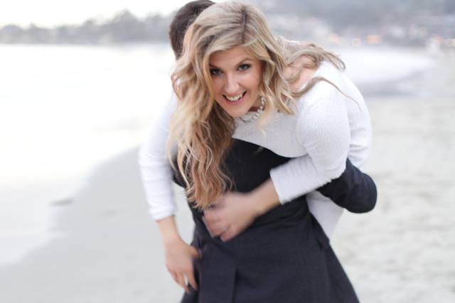 On the beach