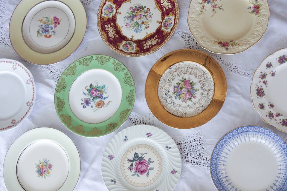 Up close and personal with a selection of our dinner plates