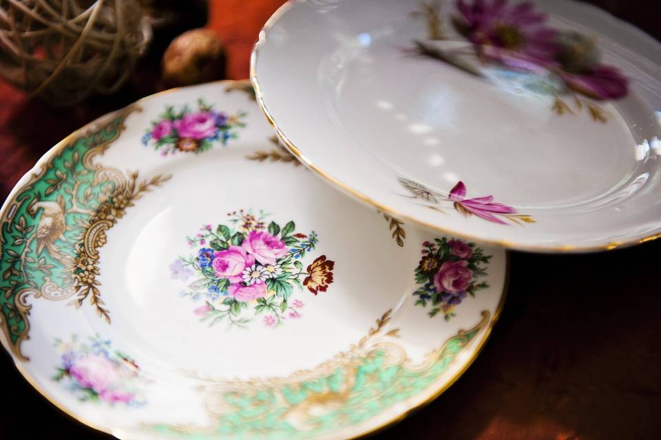 Side Plates on display at a dessert table at The Piedmont Gardens