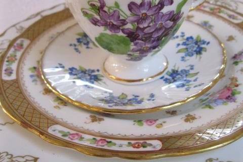 Mismatched Vintage Fine China will make your event memorable and elegant