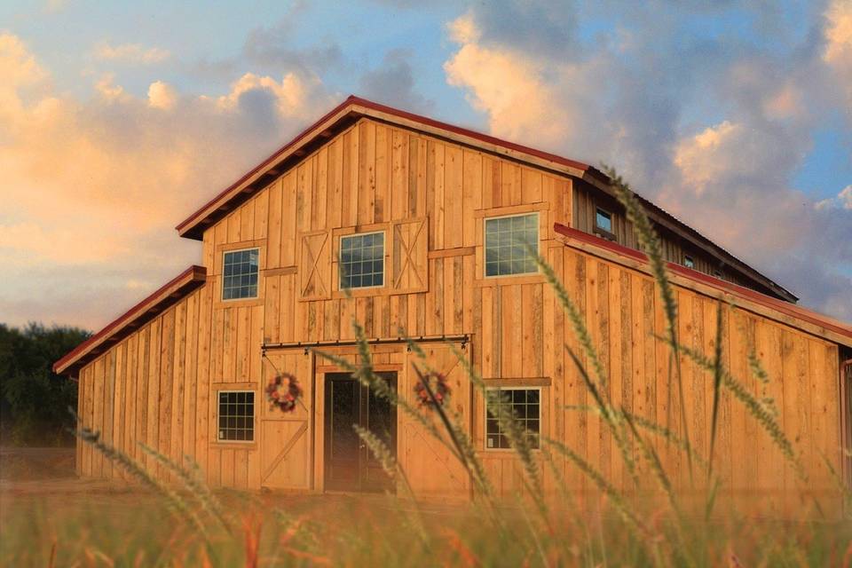 Rustic rose barn