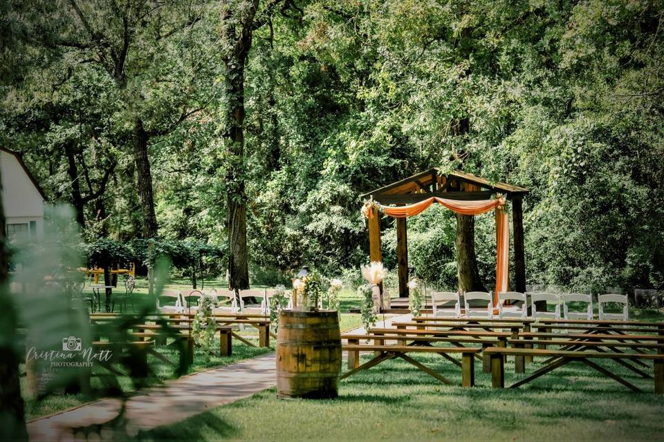 Rustic Ceremony Area