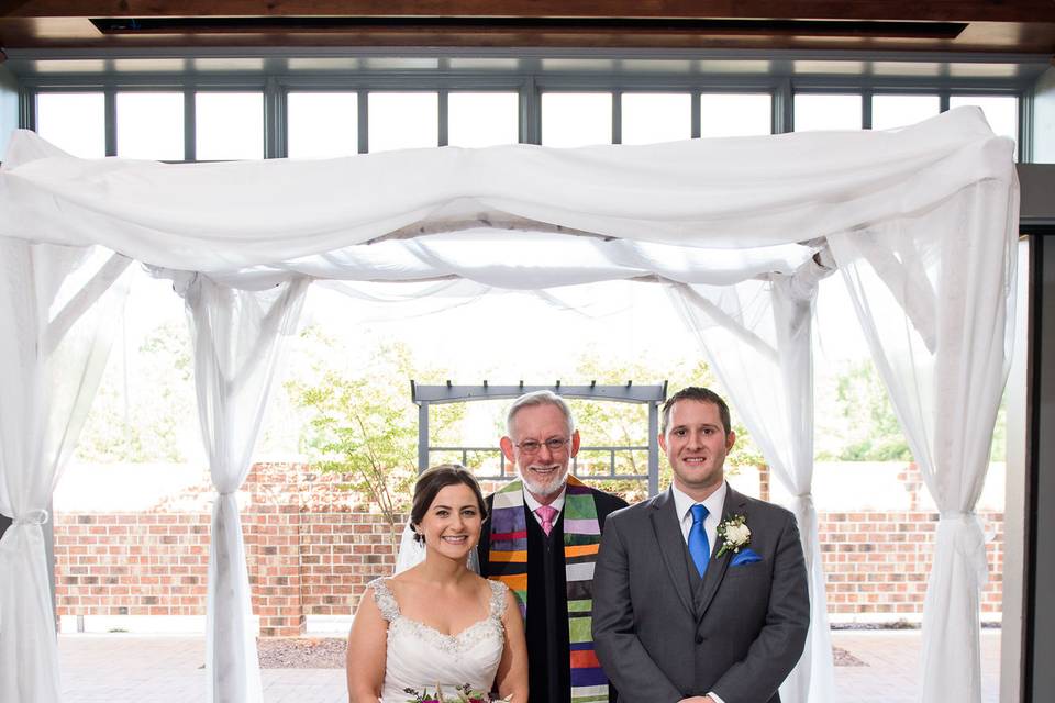 Newlyweds and the reverend