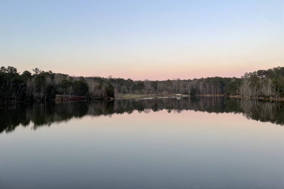 The Lake at sunset