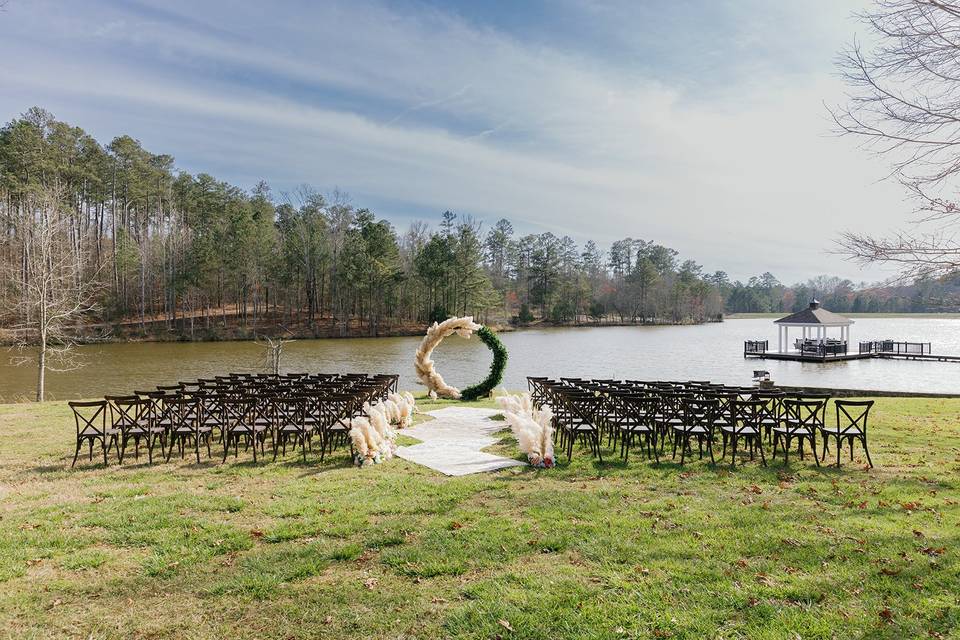 Boho wedding ceremony