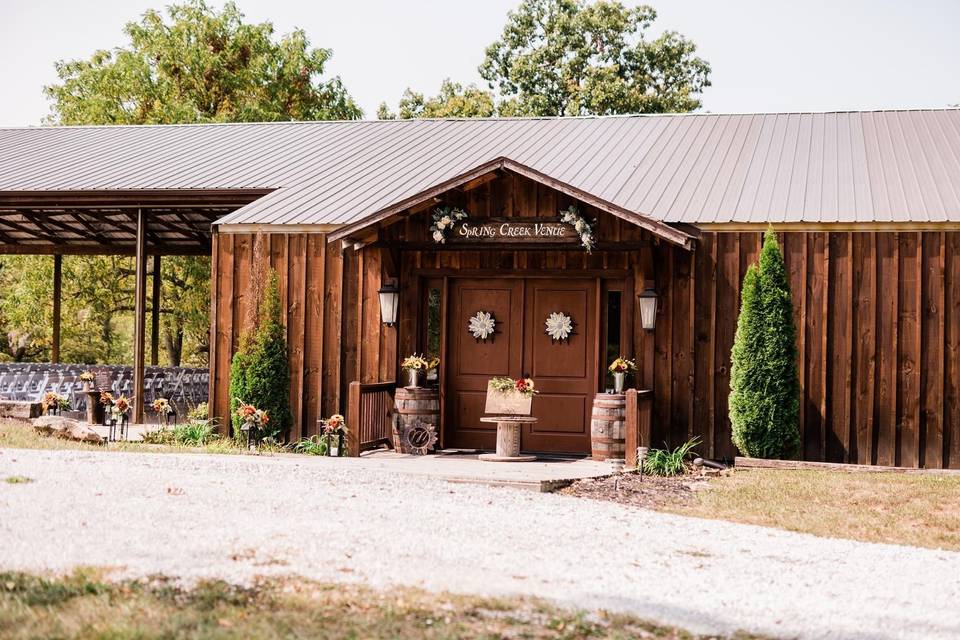 Barn and path