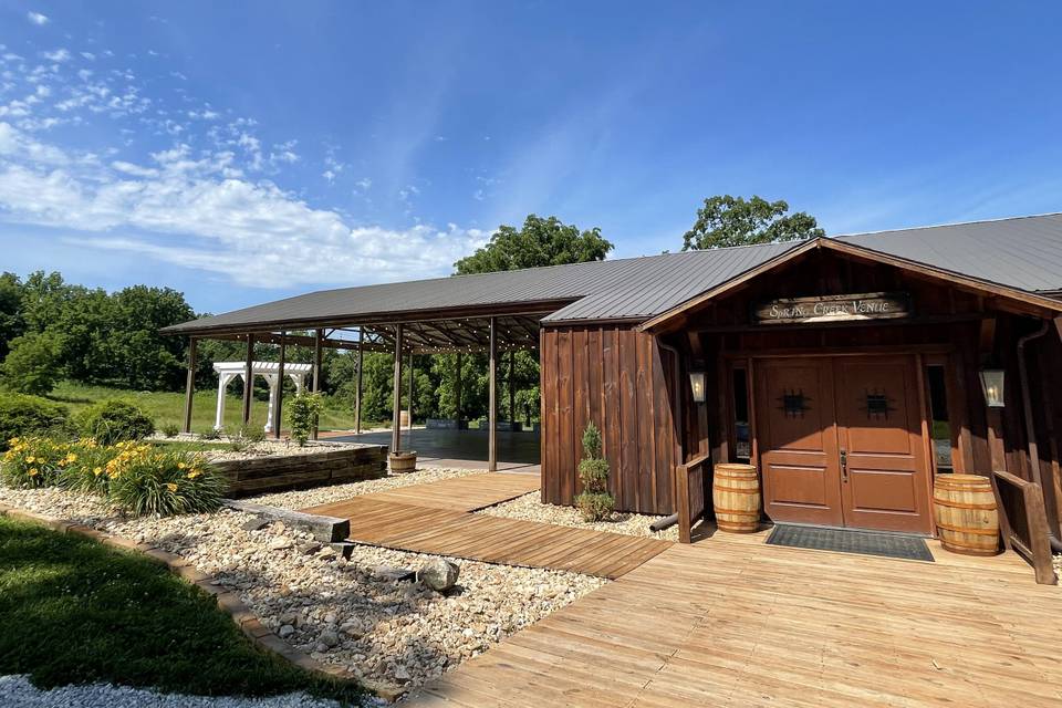 Barn Exterior and Pavilion