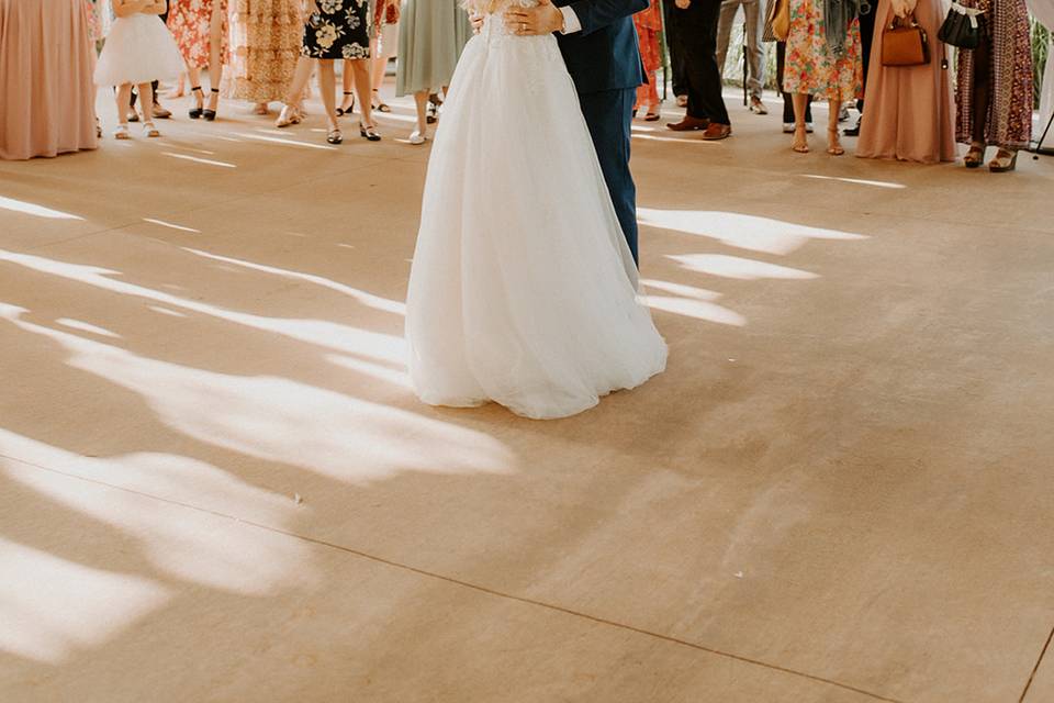 First Dance on Tented Patio