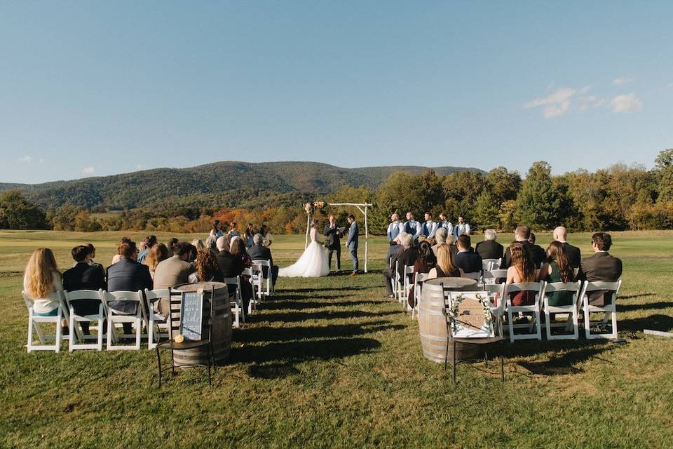 Fall Outdoor Ceremony