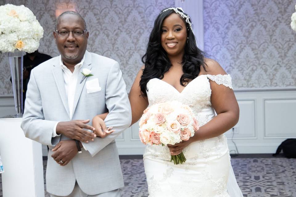 Bride with Dad