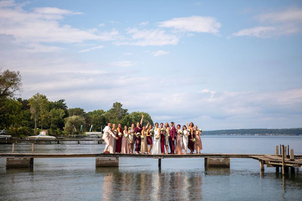 Photos on the dock