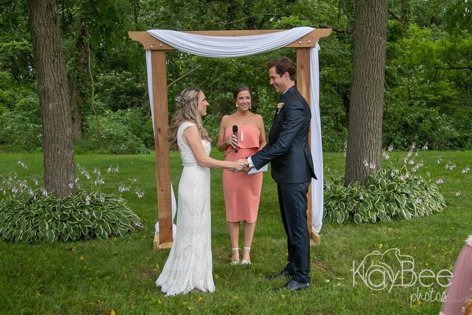 Ceremony outdoors