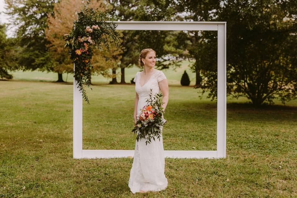 Modern square ceremony altar