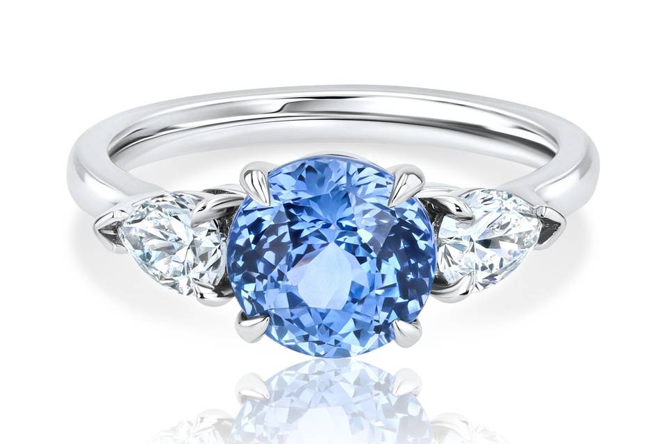 Sapphire Three-Stone Ring