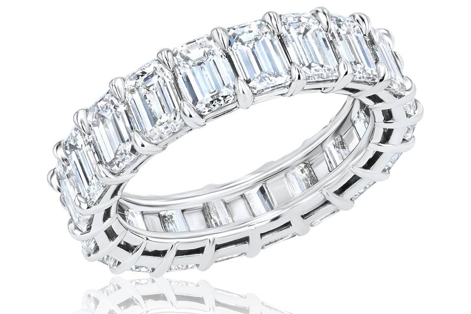 Emerald Diamond Eternity Ring
