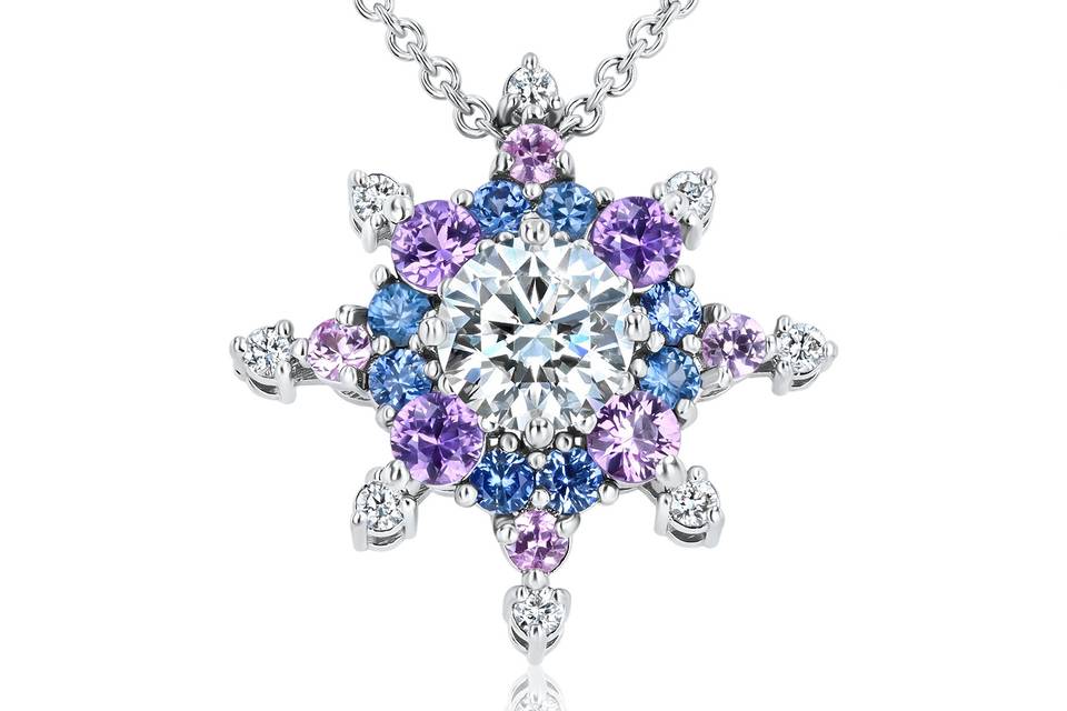 Sapphire & Diamond Pendant