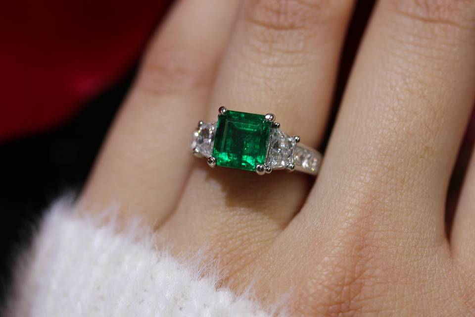 Custom Made Emerald Ring