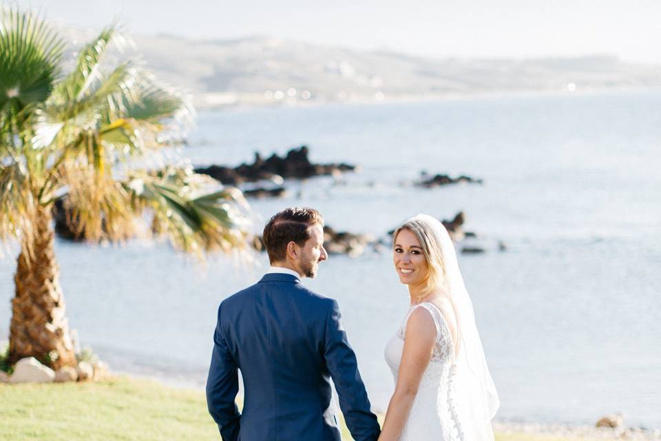 Private beach wedding Crete