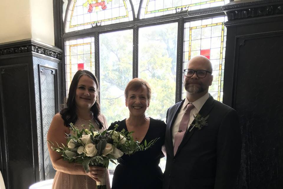 Laughter at the ceremony
