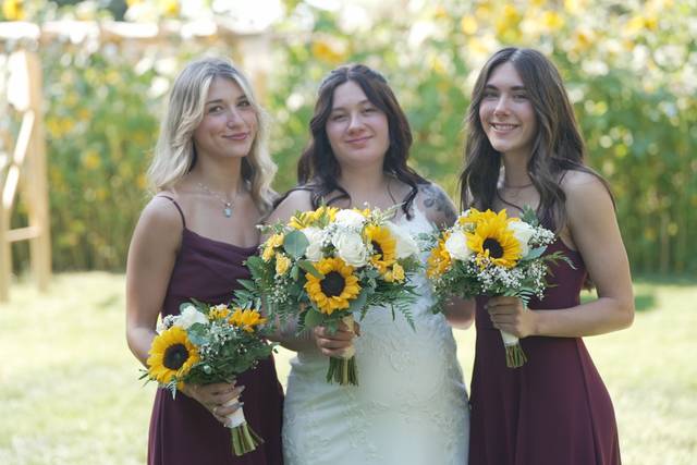 Sunflower bouquets