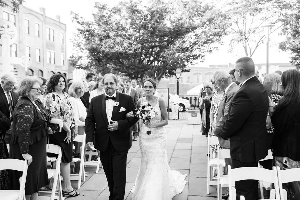 Bride and her father