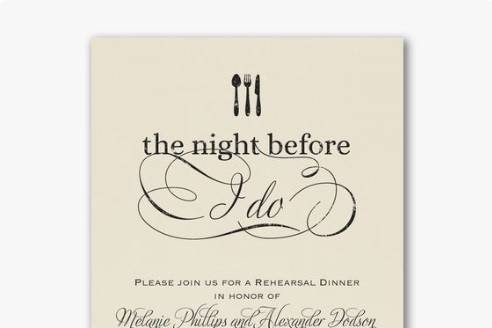 Rehearsal Dinner Invitations