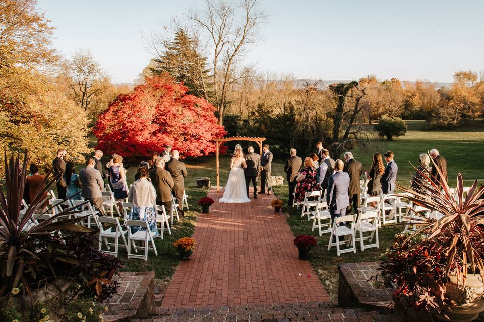 Fall Wedding at Rosemont