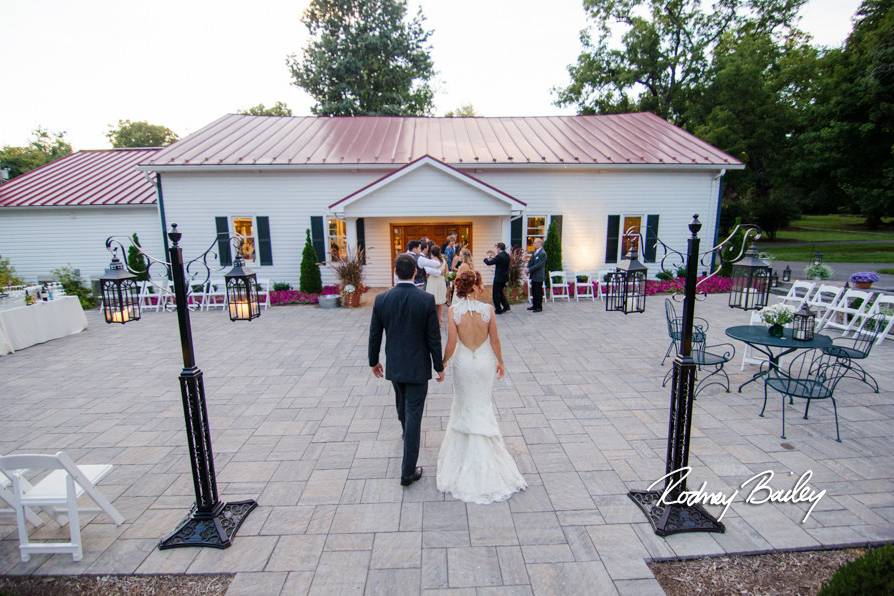 Escorting the bride